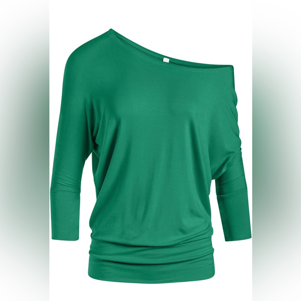 Emerald Dolman Off the Shoulder Top Size 3X NWT